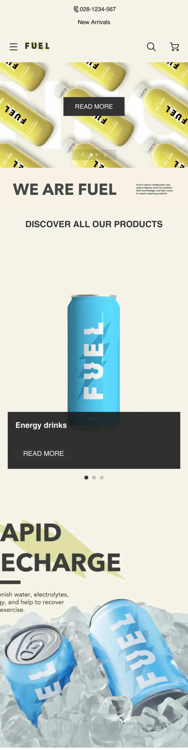 模板推薦 | 年輕跳躍的FUEL 主題，多角度展示、動(dòng)效視覺一絕！
