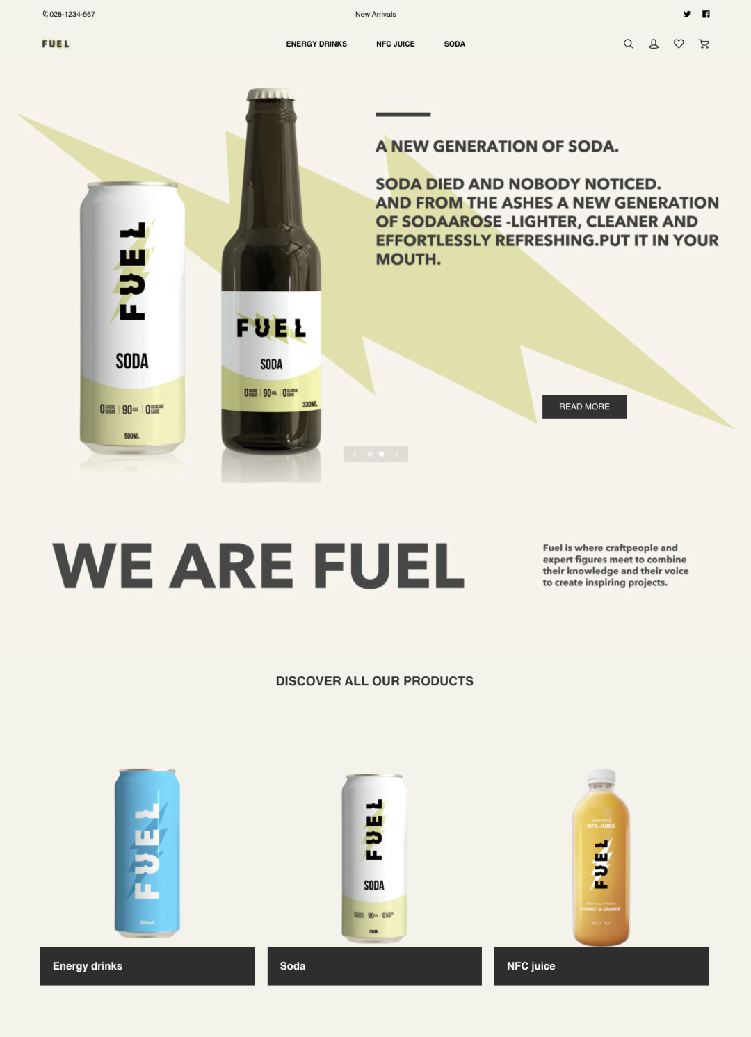 模板推薦 | 年輕跳躍的FUEL 主題，多角度展示、動(dòng)效視覺一絕！