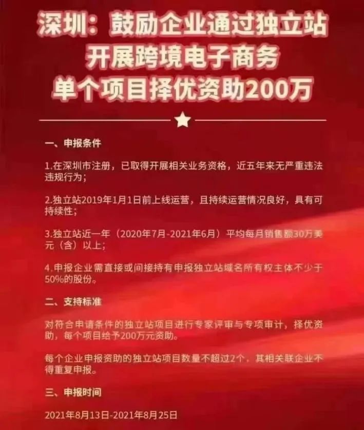 深圳出手應(yīng)對亞馬遜“封號潮”，獨立站賣家最高補貼200萬！